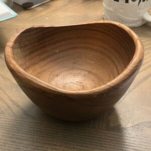 Vintage MCM Goodwood teak Wooden Bowl Thailand